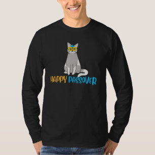 Happy Passover Cat Costume Jewish Holiday Passove T-Shirt