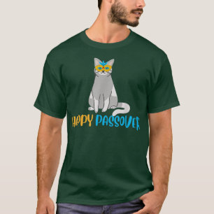 Happy Passover Cat Funny Costume Jewish holiday Pa T-Shirt