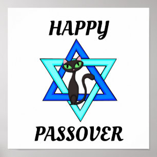 Happy Passover Cats  Poster