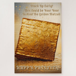 Happy Passover! Golden Matzah Jigsaw Puzzle