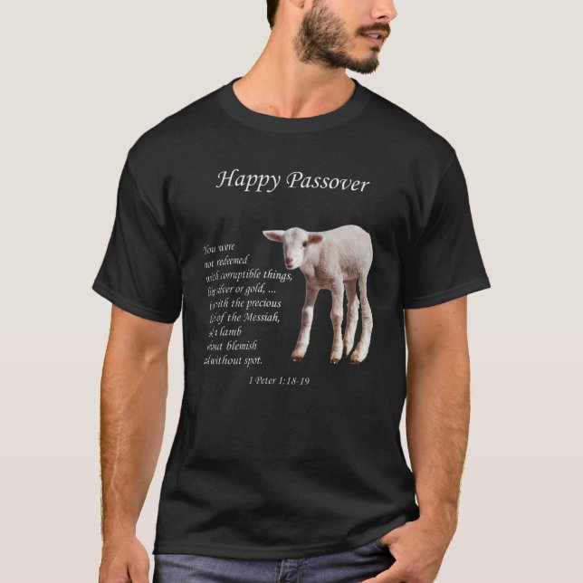 Happy Passover - Lamb T-Shirt (Front)
