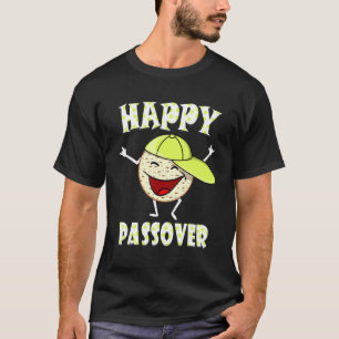 Happy Passover Matzah Jewish Seder Matzo  Passover T-Shirt