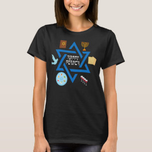 Happy Passover Matzos 2022 Hebrew Pesach Seder Mat T-Shirt