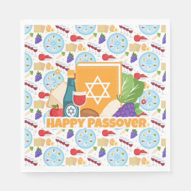 Happy Passover  Napkin (Front)