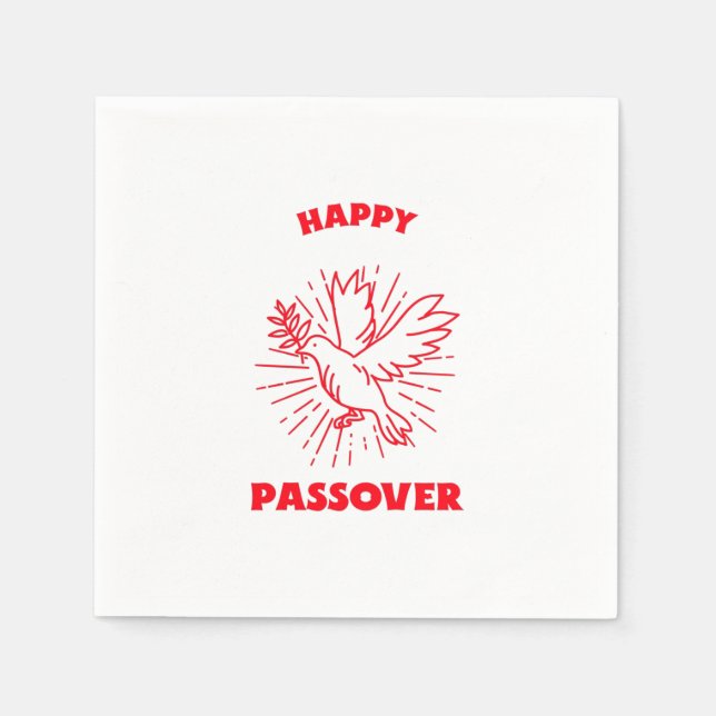 Happy passover napkin (Front)