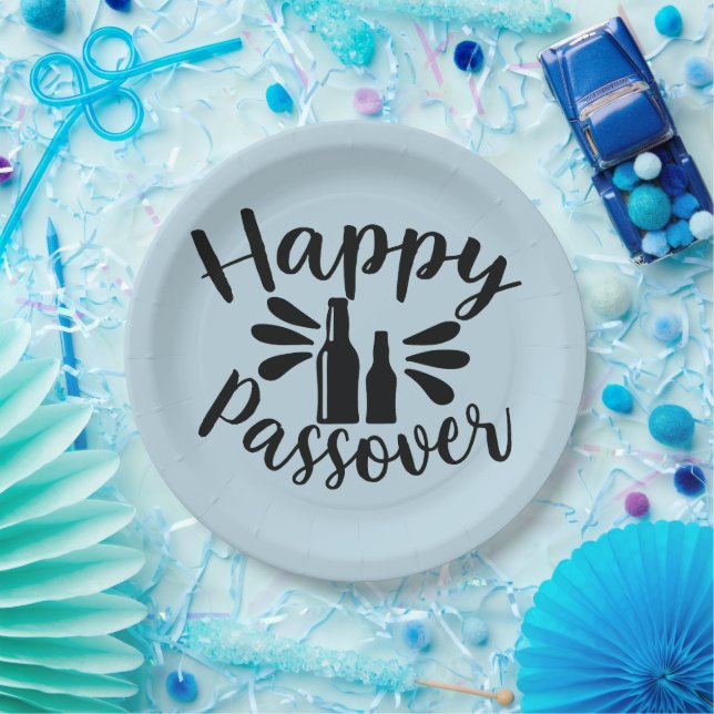 Happy Passover Paper Plate (Party)