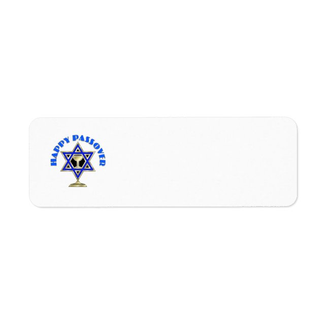 Happy Passover Return Address Label (Front)