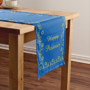 Happy Passover Short Table Runner