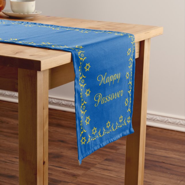 Happy Passover Short Table Runner (In Situ)