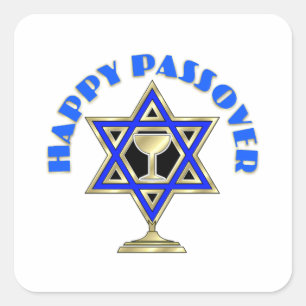Happy Passover Square Sticker