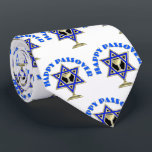 Happy Passover Tie<br><div class="desc">Personalised Traditional and Modern Jewish Theme Gifts and Apparel</div>