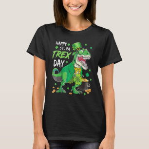 Happy Pat Rex Day Dinosaur T Rex St Patrick's Day T-Shirt