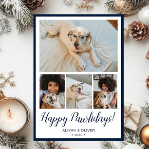 Happy Pawlidays 4 Photo  Holiday Card