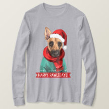 Happy Pawlidays Christmas T-Shirt, Vaden the BMC