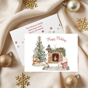 Happy Pawlidays Dog Design- Chihuahua Holiday Card