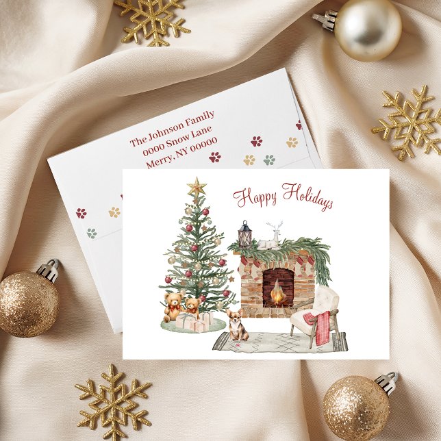 Happy Pawlidays Dog Design- Chihuahua Holiday Card (Creator Uploaded)