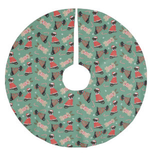 Happy Pawlidays Labrador Retriever Dogs Brushed Polyester Tree Skirt