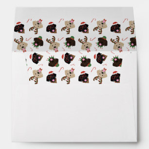 Happy Pawlidays Labrador Retriever Dogs Envelope