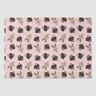 Happy Pawlidays Labrador Retriever Dogs Tissue Paper
