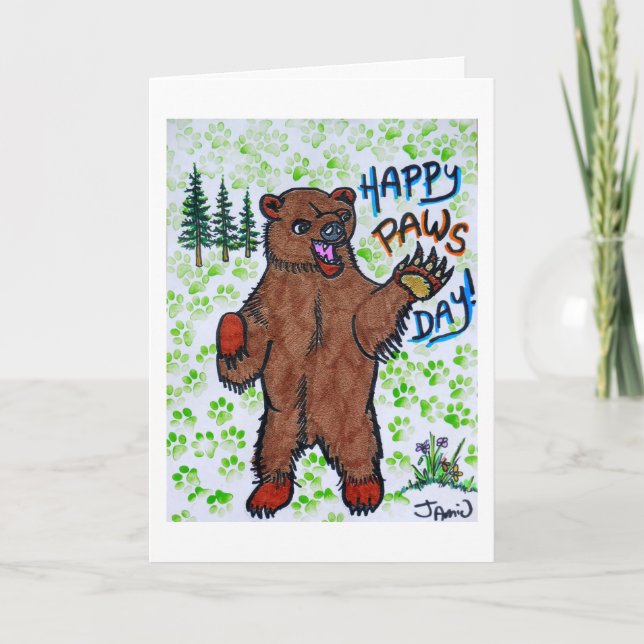 Happy Paws Day Card (Front)