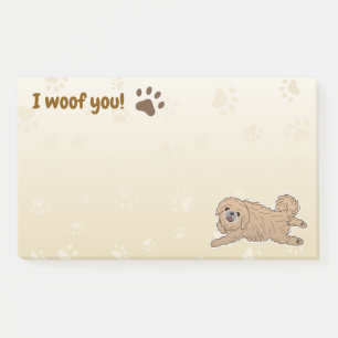 Happy Pekingese Dog Lover I Woof You Paws Post-it Notes