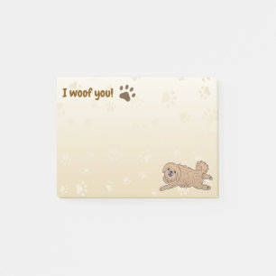 Happy Pekingese Dog Lover I Woof You Paws Post-it Notes