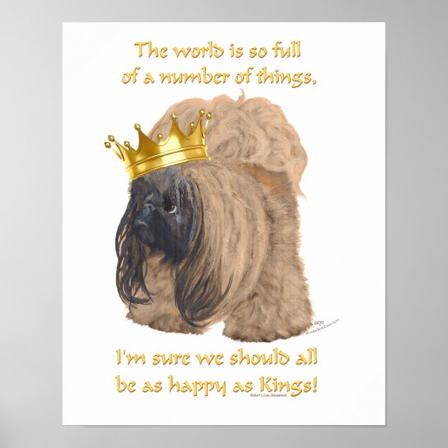 Happy Pekingese King Poster (Front)