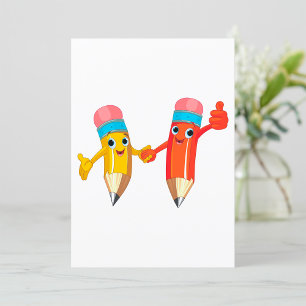 Happy Pencils Invitation