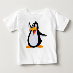 Happy Penguin Cartoon Baby T-Shirt