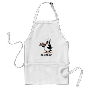 Happy Penguin Chef Cute Cooking Animal Design Standard Apron