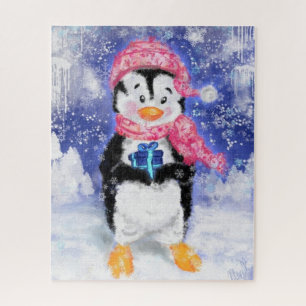 Happy Penguin - Christmas - Jigsaw Puzzle