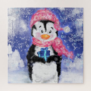 Happy Penguin - Christmas Jigsaw Puzzle
