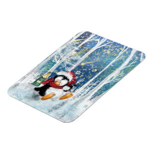Happy Penguin - Christmas Magnet