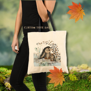 Happy Penguin Mum & baby Tote Bag