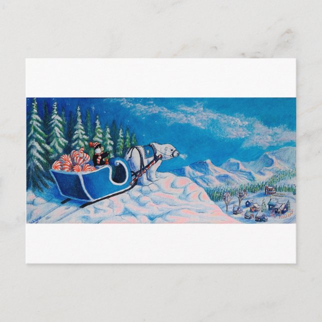 Happy Penguin Postcard (Front)