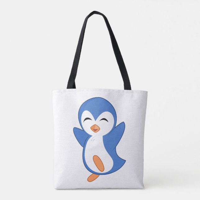 happy penguine tote bag (Back)