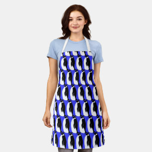 Happy Penguins Colourful Fun Pattern Unique  Apron