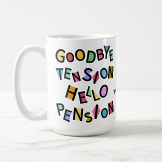 Happy Pensioner Funny Retiree Senior Old Man Lady  Coffee Mug