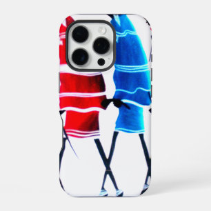 Happy People Maasai Warriors Walking Tall African iPhone Case