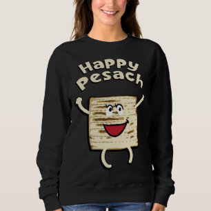 Happy Pesach Passover Jewish Holiday Hebrew Yiddis Sweatshirt