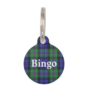 Happy Pet Clan Baird Tartan Plaid Pet Tag