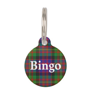 Happy Pet Clan Carnegie Tartan Plaid Pet Tag