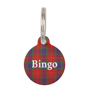 Happy Pet Clan Fraser Tartan Plaid Tag