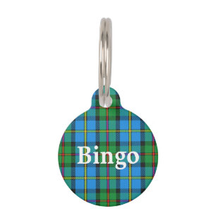 Happy Pet Clan MacLeod Tartan Plaid Pet Tag