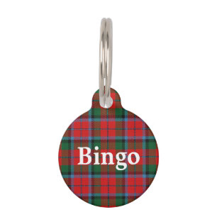 Happy Pet Clan MacNaughton MacNachtan Tartan Plaid Pet Tag