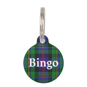 Happy Pet Clan Malcolm Tartan Plaid Pet Tag