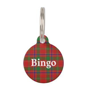 Happy Pet Clan Munro Tartan Plaid Pet Tag