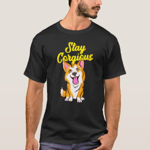 Happy Pet Corgi Canine Pun Corgious Gorgeous T-Shirt
