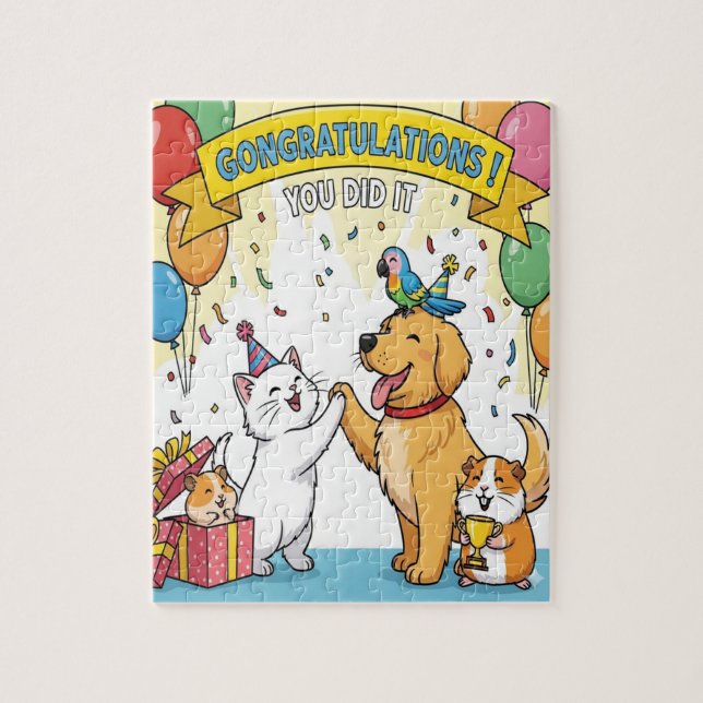 Happy Pets  Jigsaw Puzzle (Vertical)