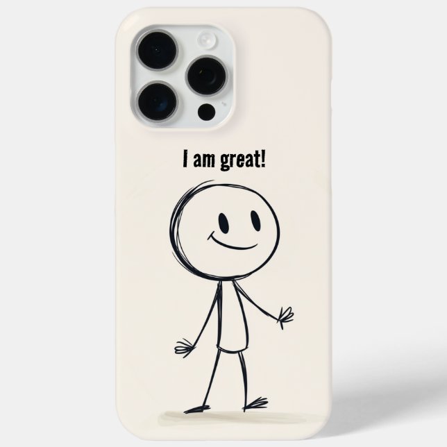 Happy Phone Case-Positive Vibes Design Case-Mate iPhone Case (Back)